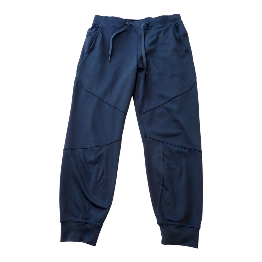 Hylete Flexion Joggers Mens S Navy Athletic Sweatpants Zip Pocket Performance
